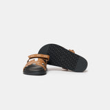 Hermès Chypre Naturel Embroidered Calfskin Sandals