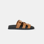 Hermès Chypre Naturel Embroidered Calfskin Sandals