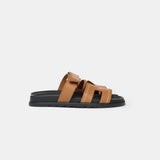 Hermès Chypre Naturel Embroidered Calfskin Sandals