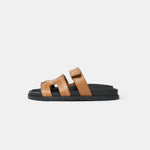 Hermès Chypre Naturel Embroidered Calfskin Sandals