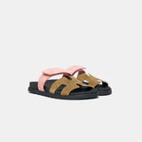 Hermès Chypre Toundra Rose Du Desert Suede Sandals