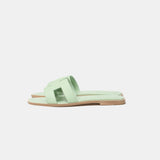 Hermès Oran Vert Jade Epsom Sandals