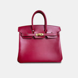 Hermès Birkin 25 Rouge Piment Tadelakt GHW