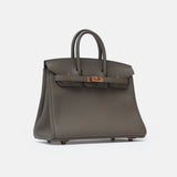 Hermès Birkin 25 Etain Togo RGHW