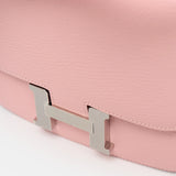 Hermès Mini Constance 18 Rose Sakura Chevre Mysore PHW