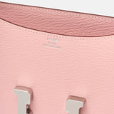 Hermès Mini Constance 18 Rose Sakura Chevre Mysore PHW