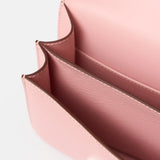 Hermès Mini Constance 18 Rose Sakura Chevre Mysore PHW