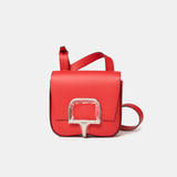 Hermès Mini Della Cavalleria Rouge de Coeur Epsom PHW