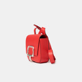 Hermès Mini Della Cavalleria Rouge de Coeur Epsom PHW