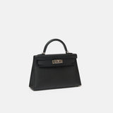 Hermès Mini Kelly 20 Black Epsom PHW