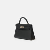 Hermès Mini Kelly 20 Black Epsom PHW