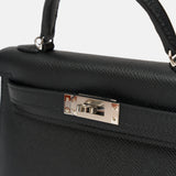 Hermès Mini Kelly 20 Black Epsom PHW
