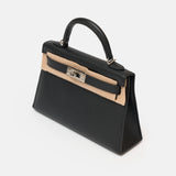 Hermès Mini Kelly 20 Black Epsom PHW