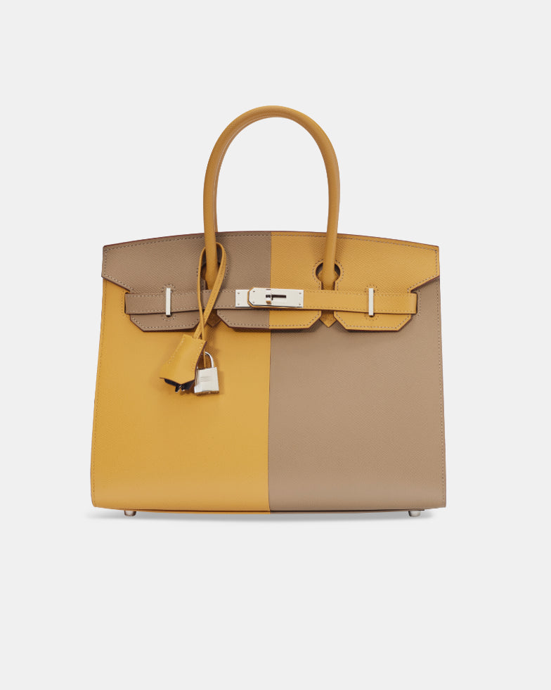 Hermès Limited Edition Birkin Sellier 30 Sesame  Etoupe Epsom PHW
