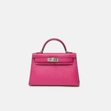 Hermès Mini Kelly 20 Rose Pourpre Epsom PHW
