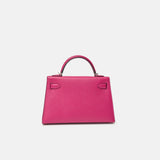 Hermès Mini Kelly 20 Rose Pourpre Epsom PHW