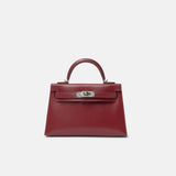 Hermès Mini Kelly 20 Rouge Box Calf Leather PHW