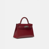Hermès Mini Kelly 20 Rouge Box Calf Leather PHW