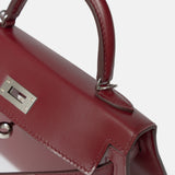 Hermès Mini Kelly 20 Rouge Box Calf Leather PHW