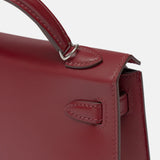 Hermès Mini Kelly 20 Rouge Box Calf Leather PHW