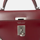 Hermès Mini Kelly 20 Rouge Box Calf Leather PHW