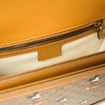 Gucci x Disney Shoulder BagMini GG Supreme Mickey Mouse Small Beige