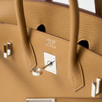Hermès Birkin 25 Biscuit Togo PHW