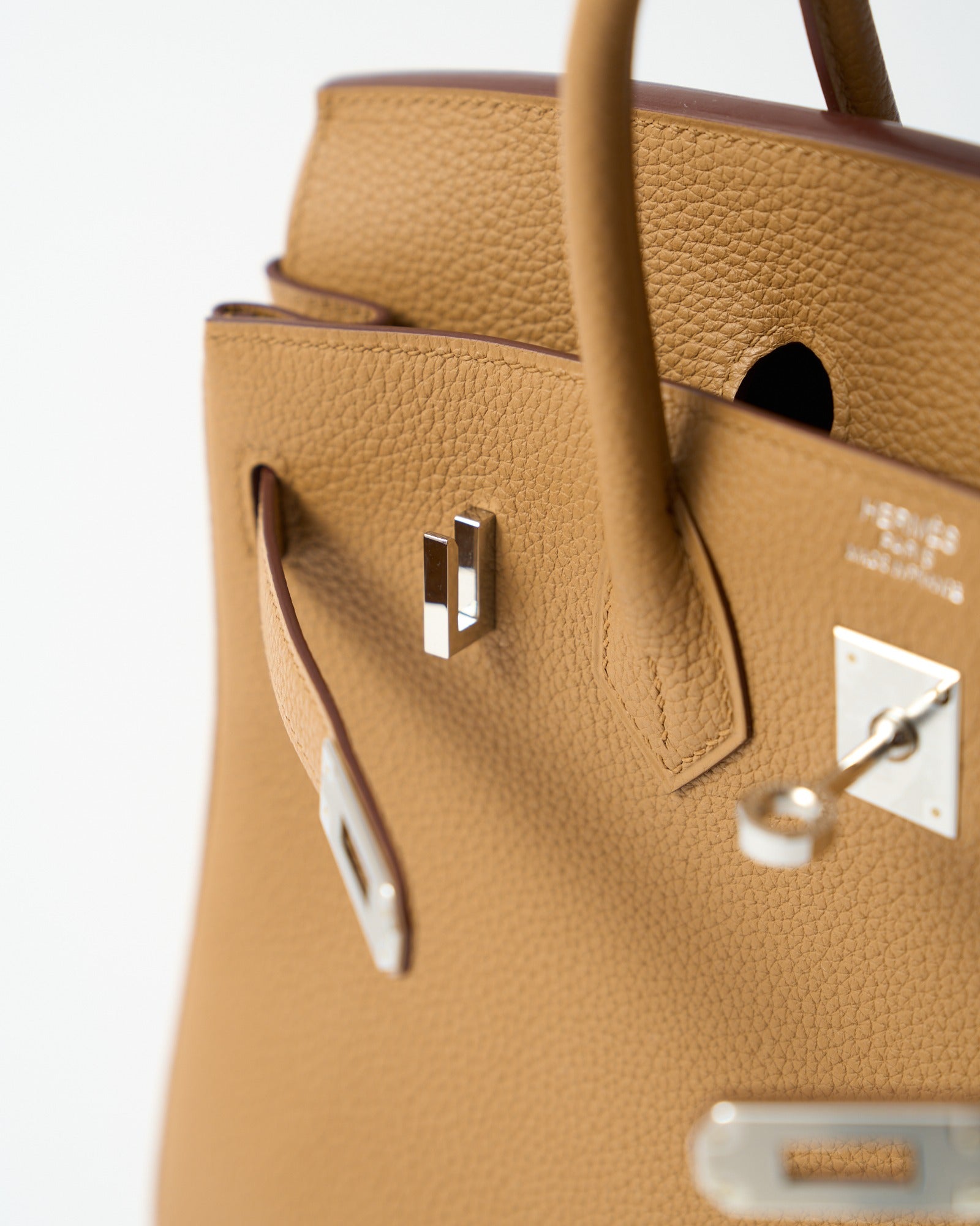 Hermès Birkin 25 Biscuit Togo PHW