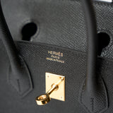 Hermès Birkin Sellier 25 Black Epsom GHW