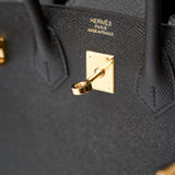 Hermès Birkin Sellier 25 Black Epsom GHW