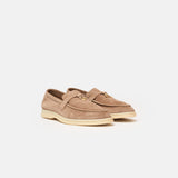 Loro Piana Summer Charms Walk Beige Loafers