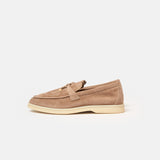 Loro Piana Summer Charms Walk Beige Loafers