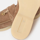 Loro Piana Summer Charms Walk Beige Loafers