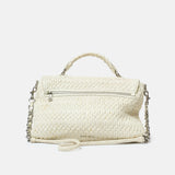 Miu Miu Matelassé Top Handle Bag White Leather PHW