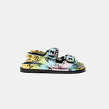 Chanel Multicolor Laminated Calfskin Dad Sandals 37.5