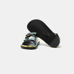 Chanel Multicolor Laminated Calfskin Dad Sandals 37.5