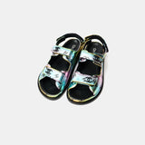 Chanel Multicolor Laminated Calfskin Dad Sandals
