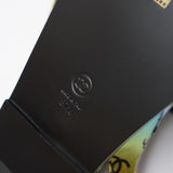 Chanel Multicolor Laminated Calfskin Dad Sandals 37.5