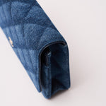 Chanel Classic Wallet On Chain Dark Blue Denim GHW