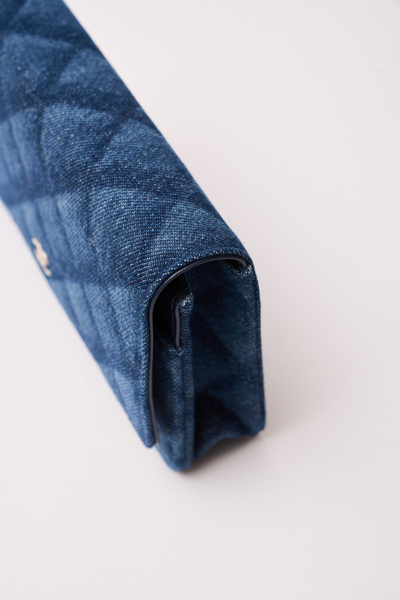 Chanel Classic Wallet On Chain Dark Blue Denim GHW