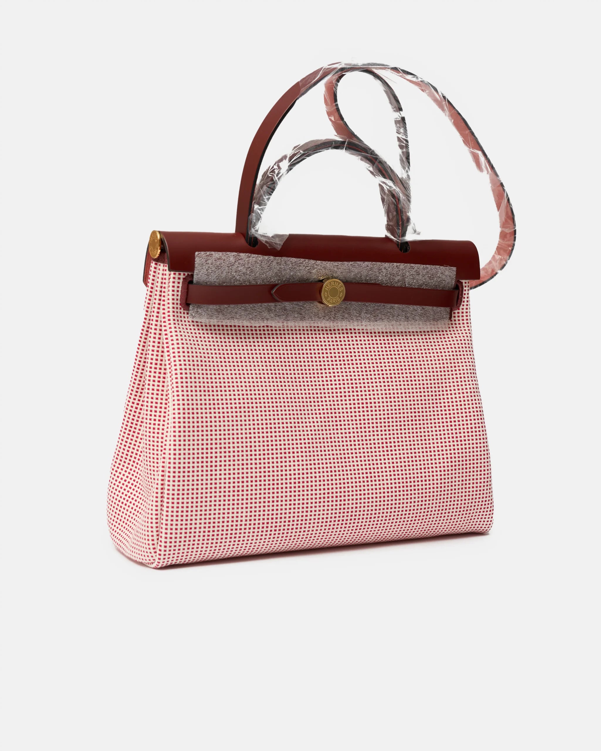 Hermès Herbag 31 Ecru-Blanc-Framboise-Rouge GHW