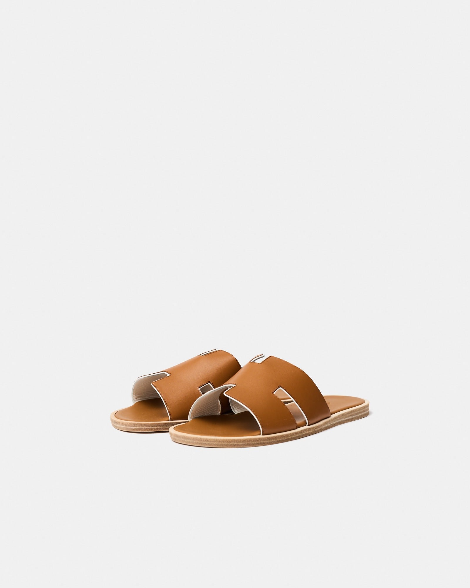 Hermès Izmir Naturel/Blanc Sandal 42