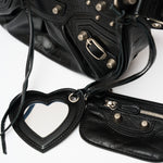 Balenciaga Le Cagole XS Black Leather Bag