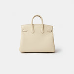 Hermès Birkin Togo 25 Craie PHW