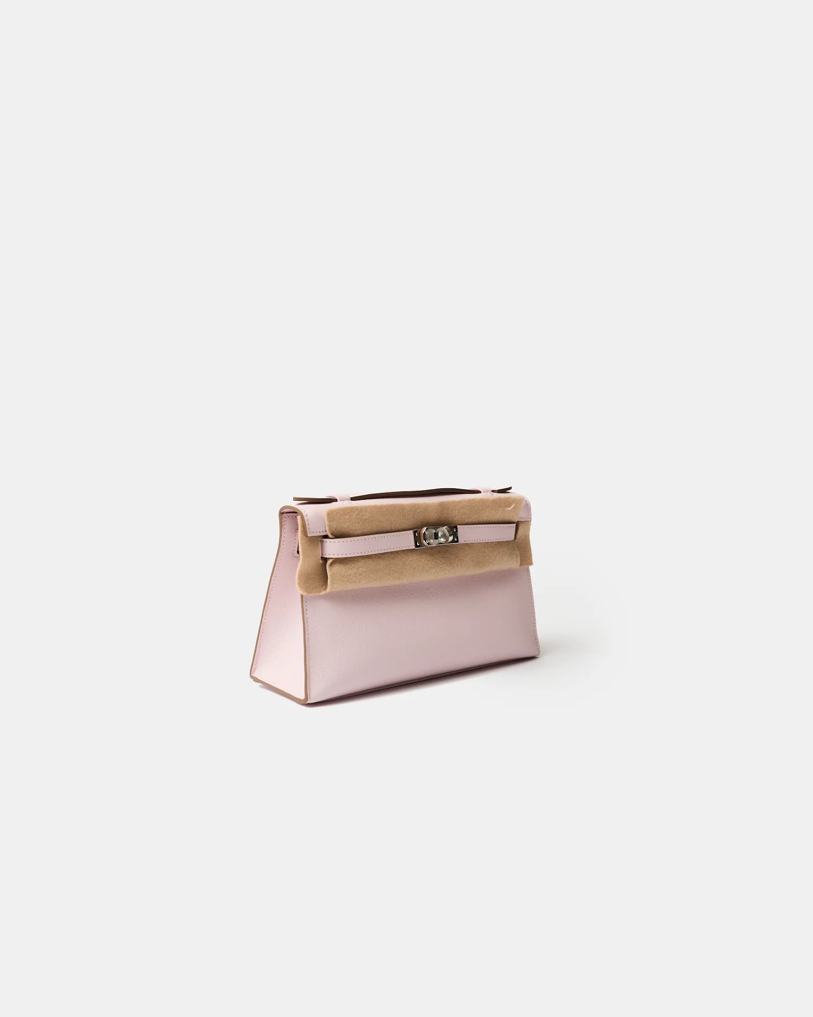 Hermès Kelly Pochette Mauve Pale Swift PHW