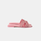 Hermès Oran Rose Jaipur Lizard Sandals