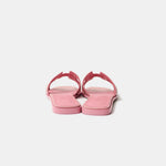 Hermès Oran Rose Jaipur Lizard Sandals