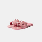Hermès Oran Rose Jaipur Lizard Sandals