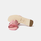 Hermès Oran Rose Jaipur Lizard Sandals