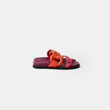 Hermès Extra Rouge Jaipur / Vinicunca Nappa Sandal 38